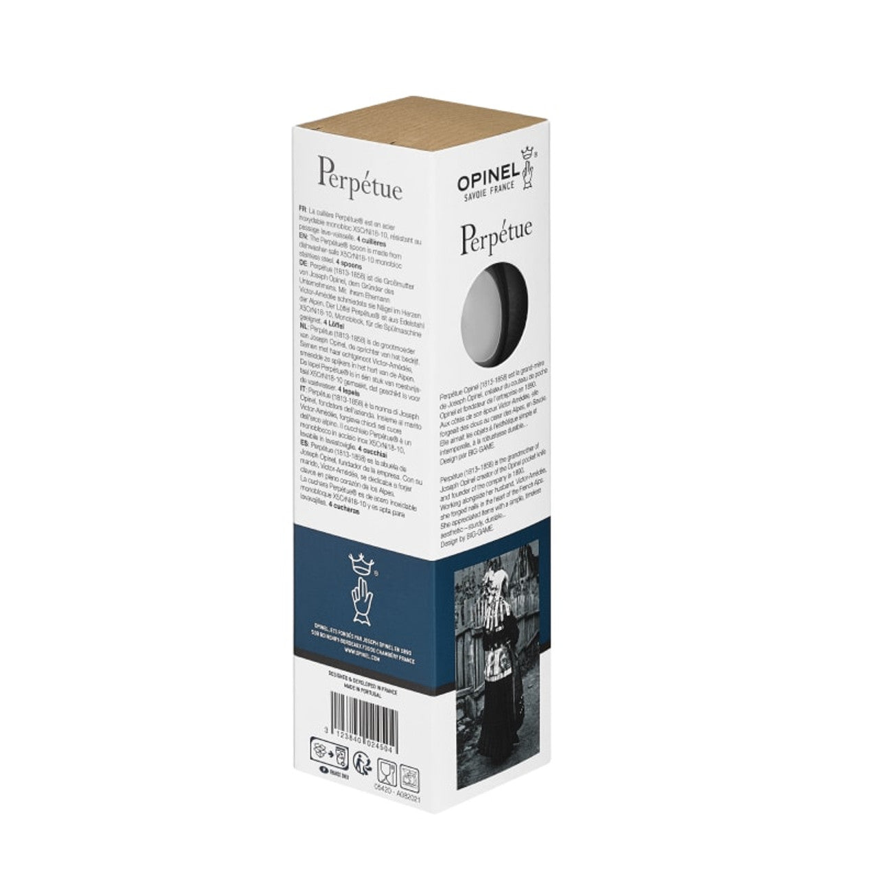 Opinel Tafellepelset RVS Perpétue 4-delig