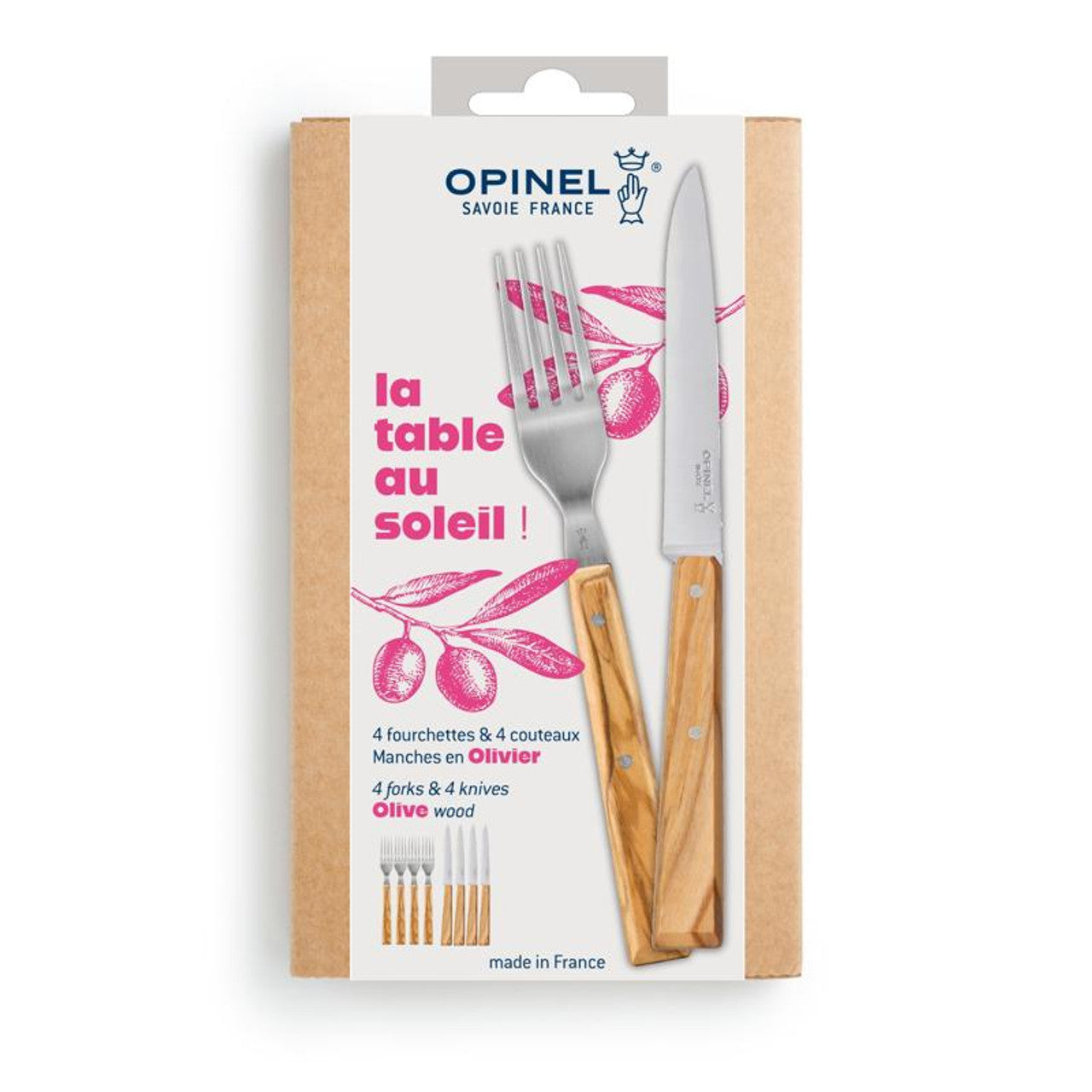 Opinel Bestekse La table au soleil 8-delig