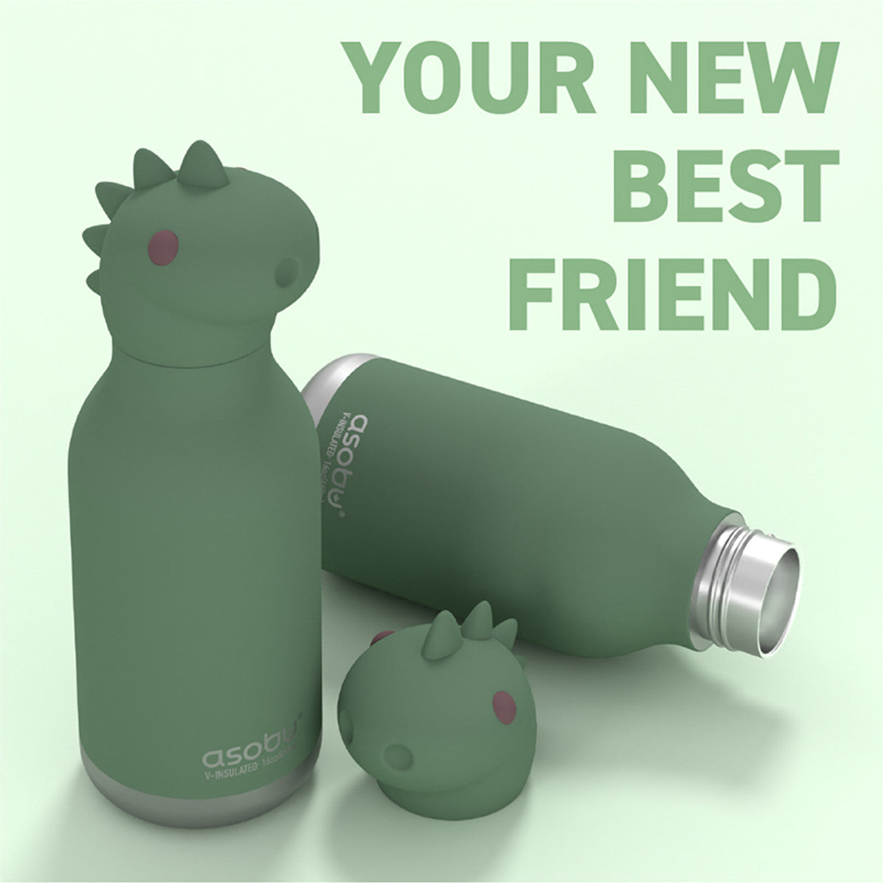 Asobu Besties Dinosaur Drinkbeker 460ml Geïsoleerd