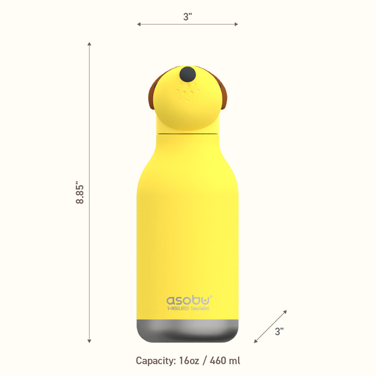 Asobu Besties Dog Drinkbeker 460ml Geïsoleerd