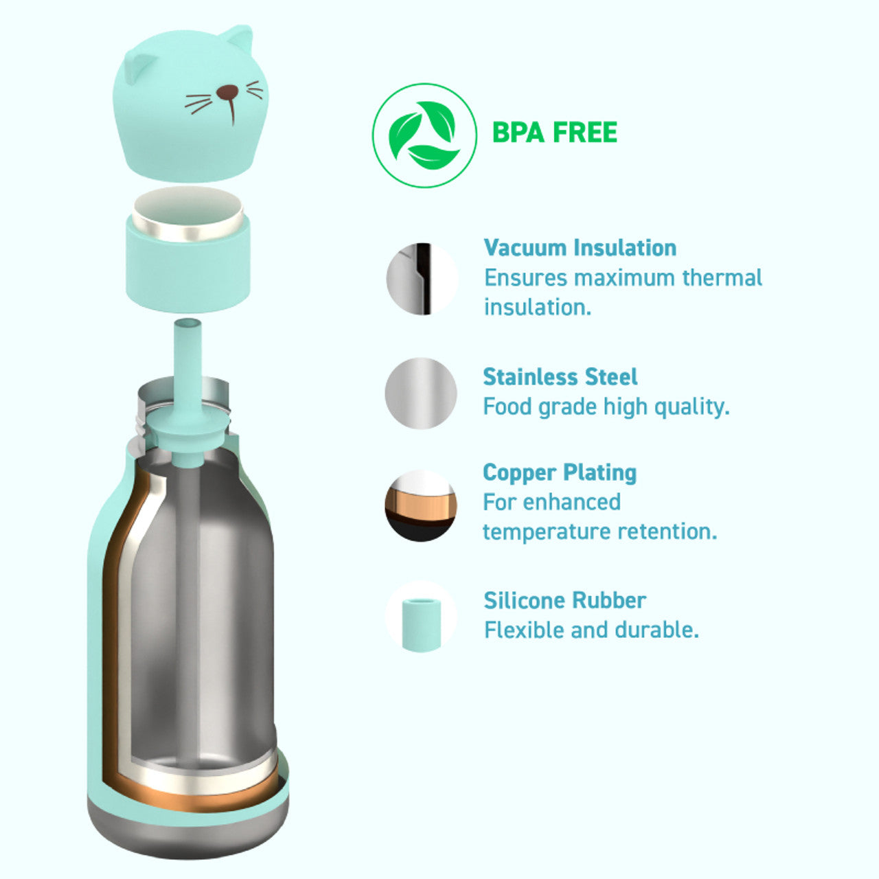 Asobu Besties Penguin Drinkbeker 460ml Geïsoleerd