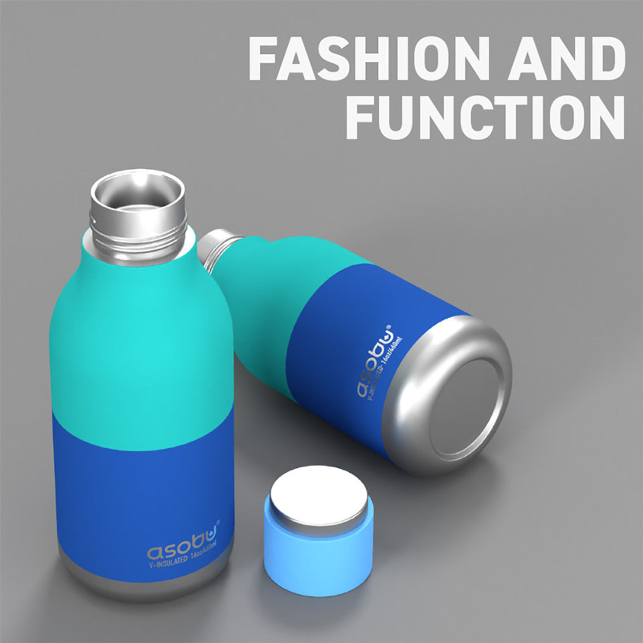 Asobu Urban Thermosfles 460ml Pastelblauw