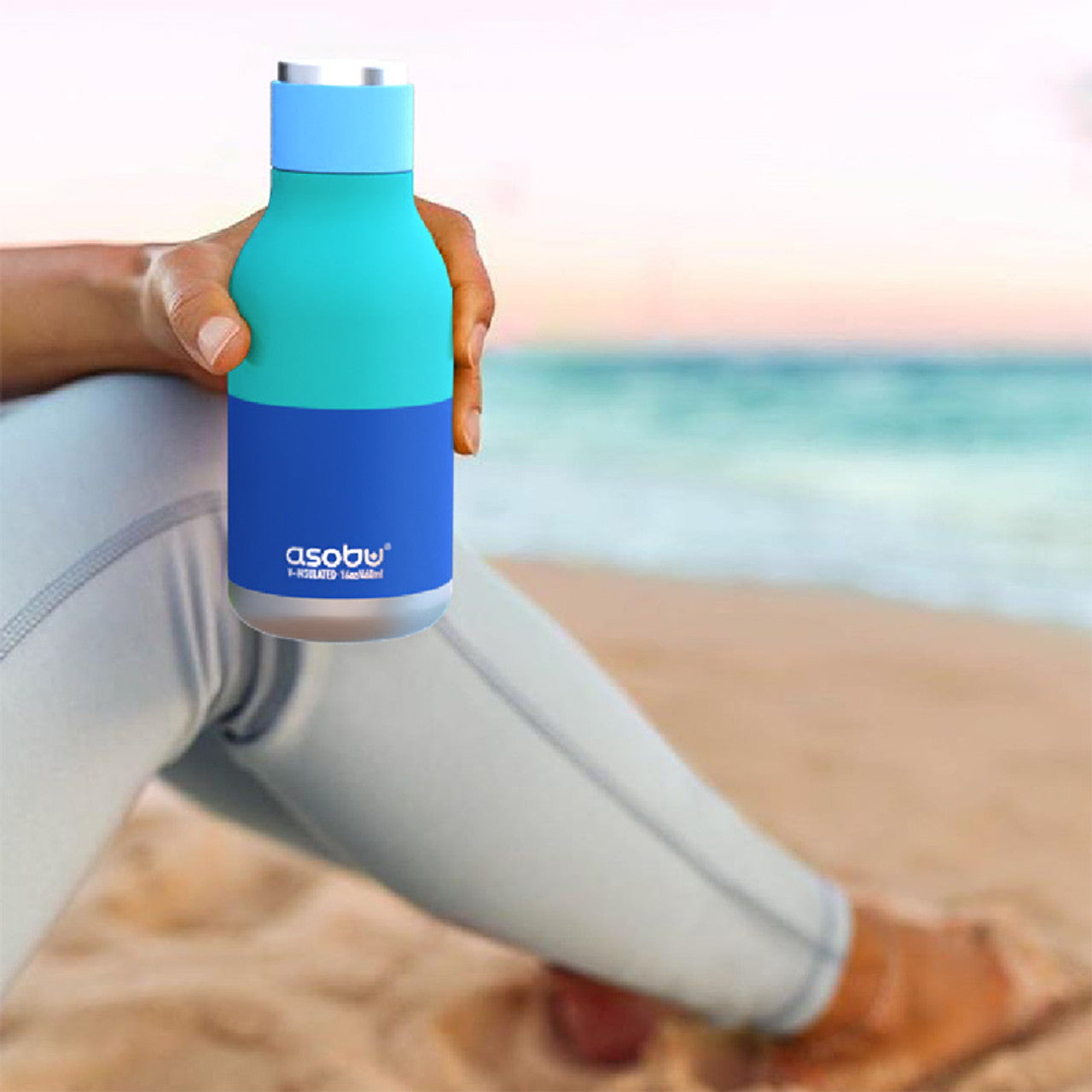 Asobu Urban Thermosfles 460ml Pastelblauw