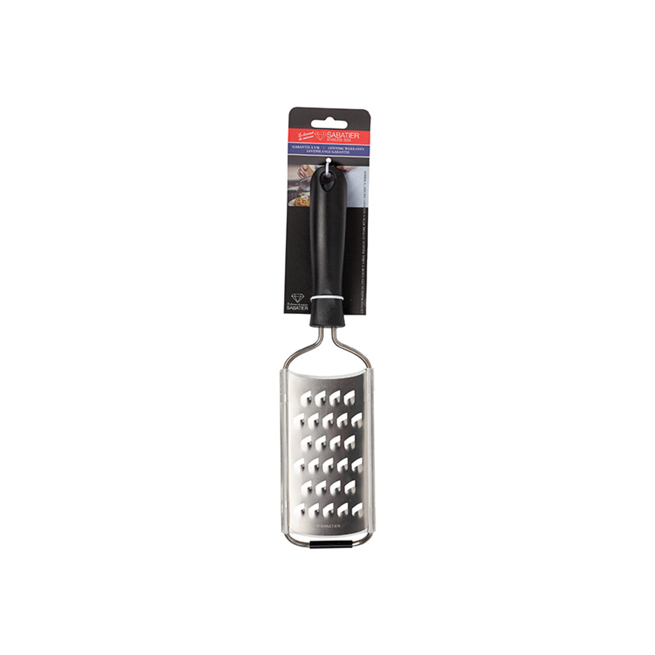 Diamant Sabatier Rasp grof zwart RVS