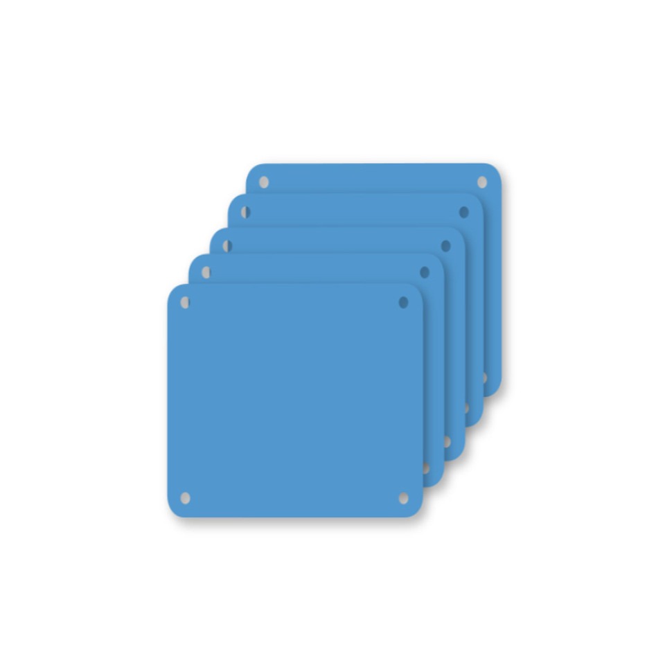 Profboard Snijplaat Blauw 28x28x0,1cm 5 Stuks