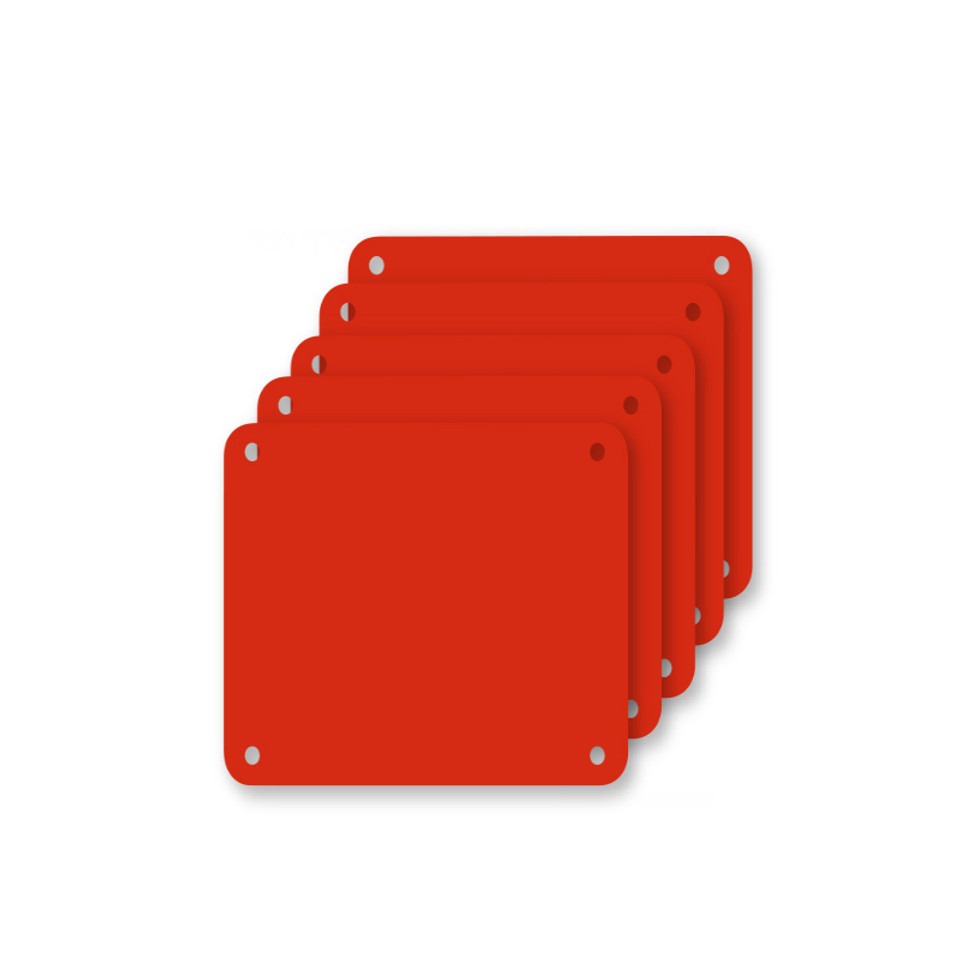 Profboard Snijplaat Rood 28x28x0,1cm 5 Stuks