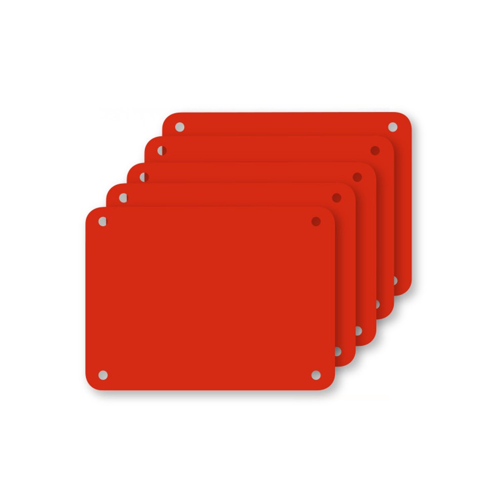 Profboard Snijplaat Rood 30x40x0,1cm 5 Stuks