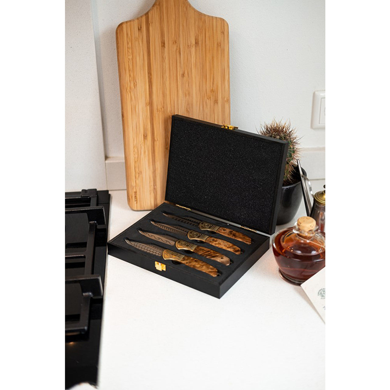 Homeij Steakmessenset Schiffmacher in giftbox 4-delig