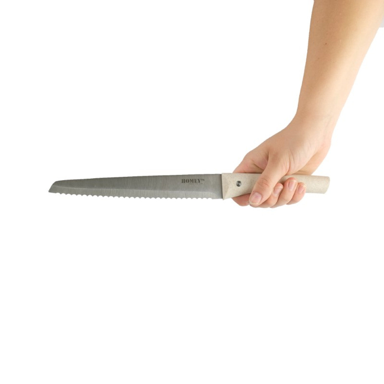 Homey's VITT Broodmes 20 cm RVS / tarwegras