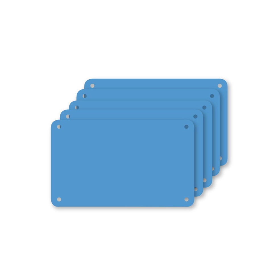 Profboard Snijplaat Blauw 32,5x53x0,1cm 5 Stuks