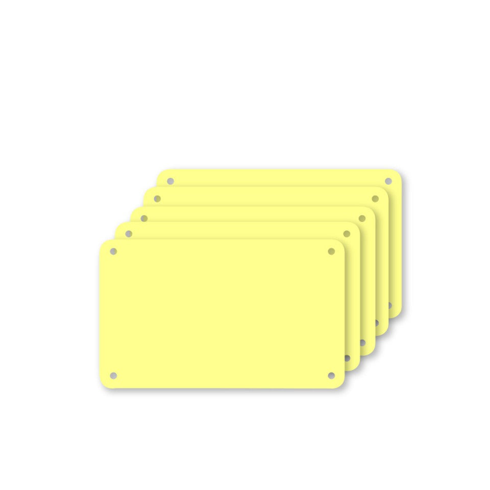 Profboard Snijplaat Geel 32,5x53x0,1cm 5 Stuks