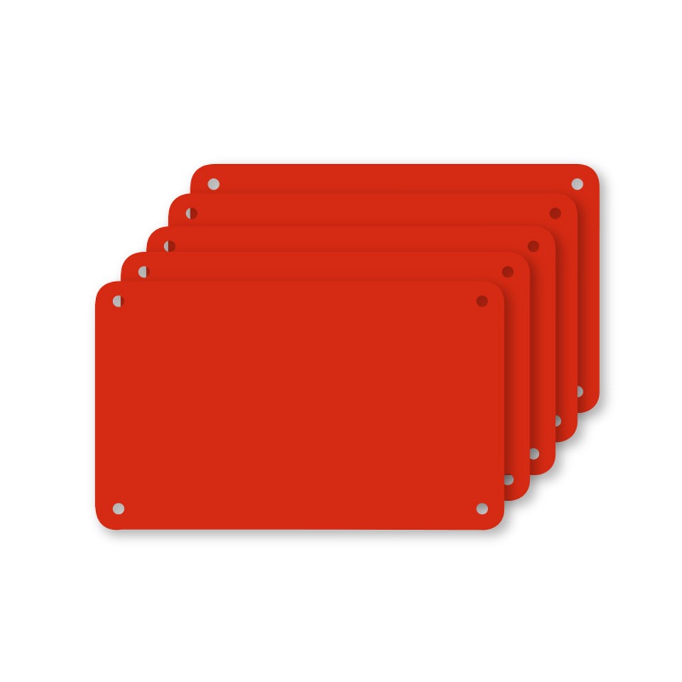 Profboard Snijplaat Rood 32,5x53x0,1cm 5 Stuks
