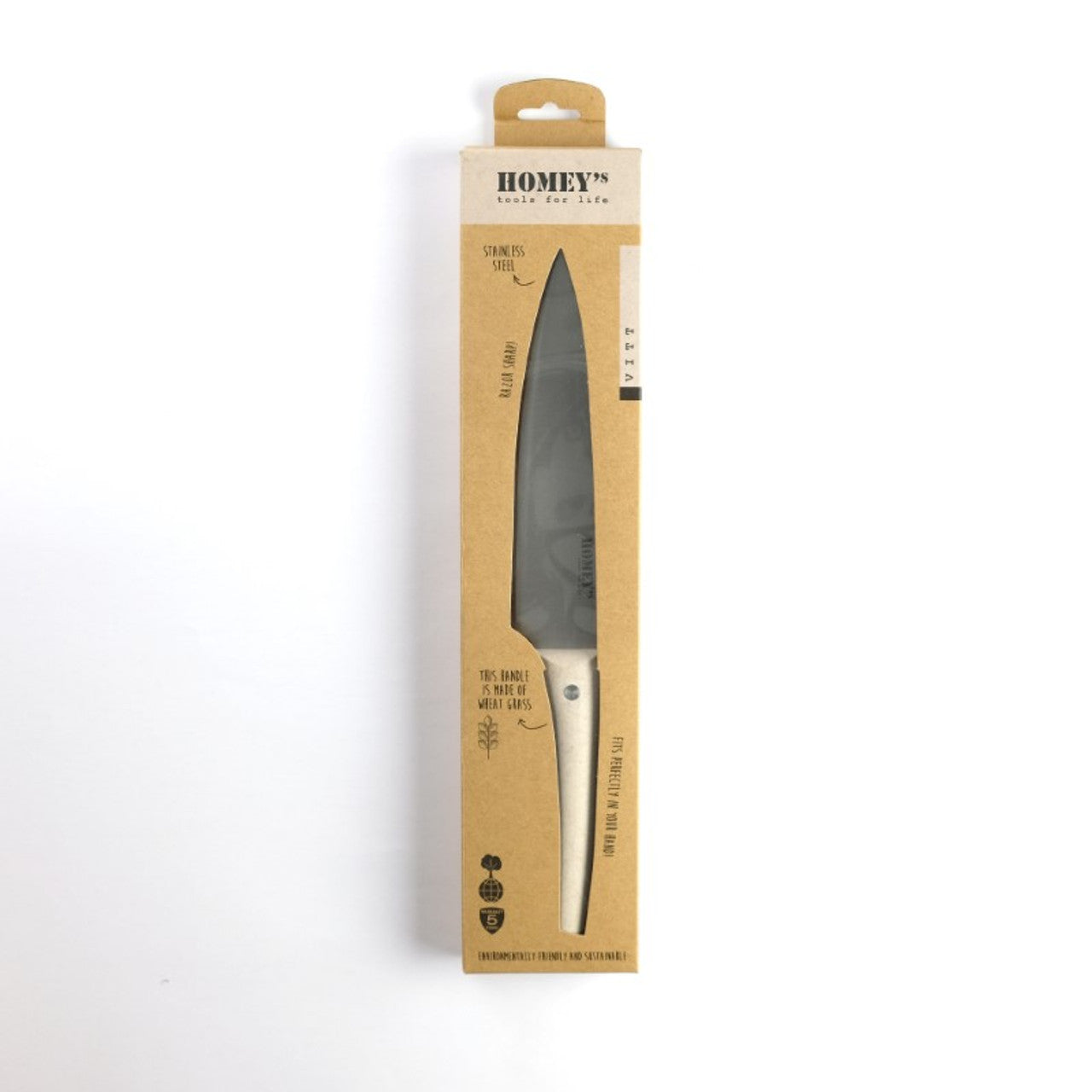 Homey's VITT Koksmes 20 cm RVS / tarwegras