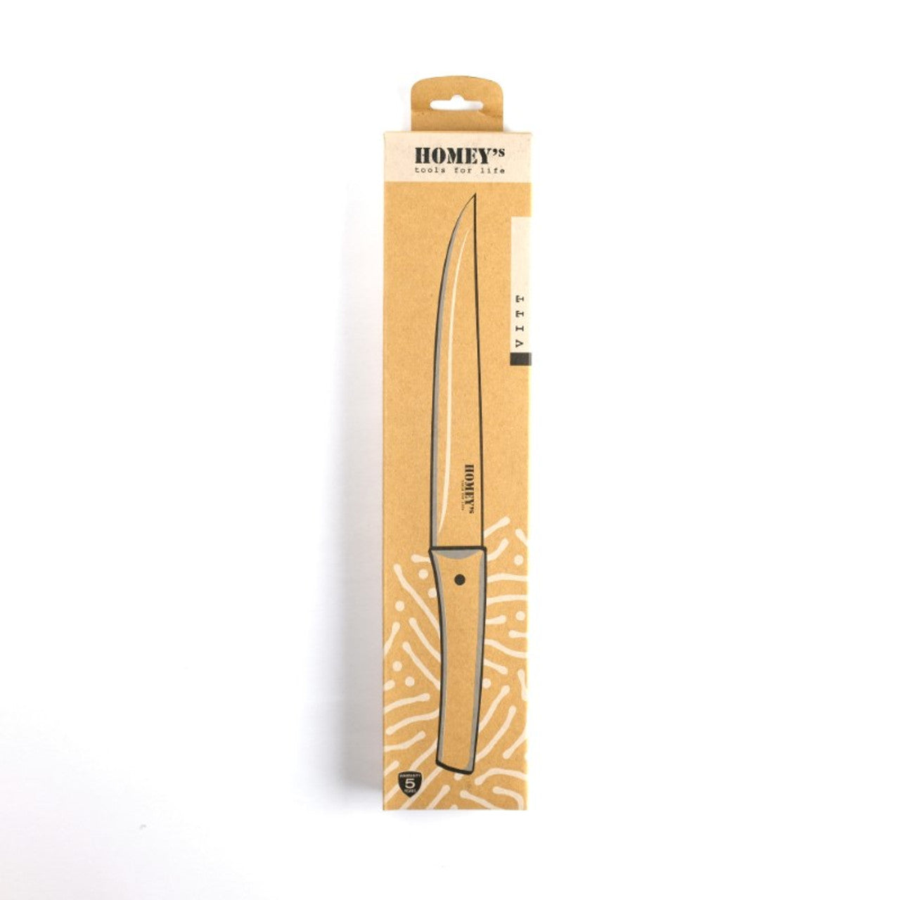 Homey's VITT Vleesmes 20 cm RVS / tarwegras