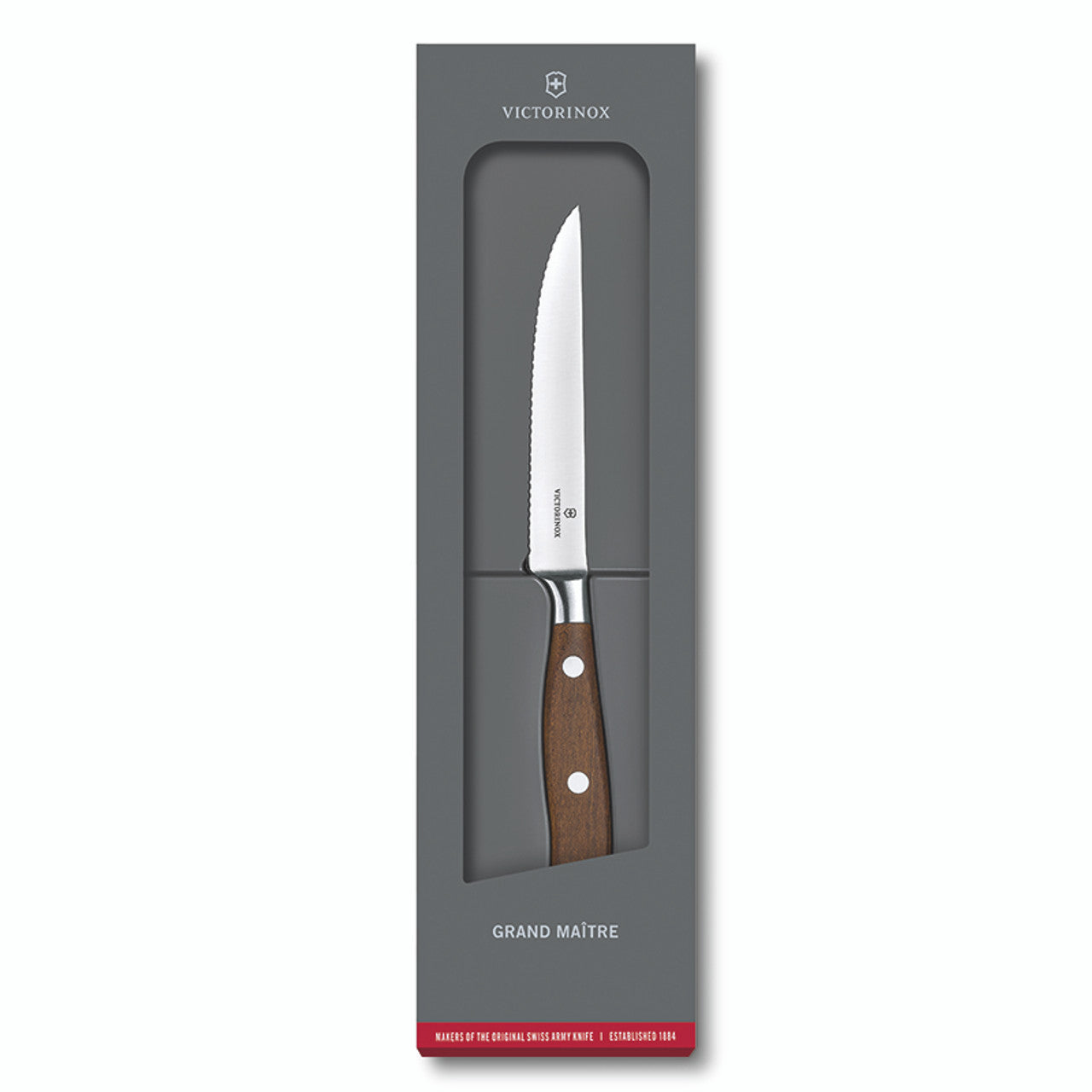 Victorinox Steakmes, Grand Maître 12 cm esdoornhout kartel