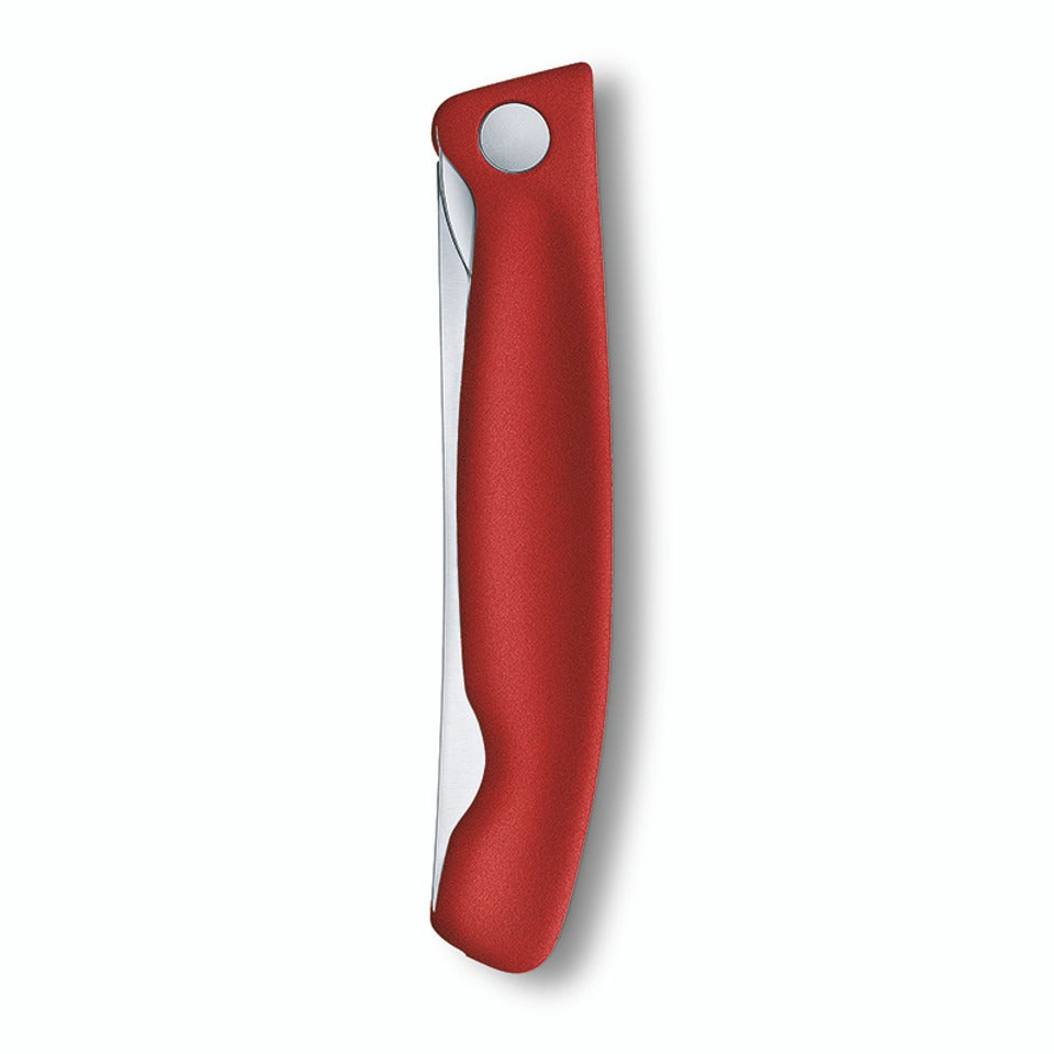 victorinox ingeklapt schilmes glad 11 cm rvs rood kunststof