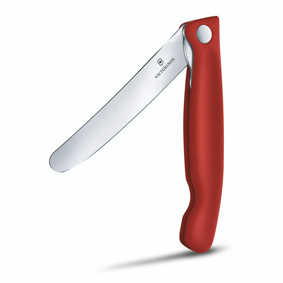 victorinox half ingeklapt schilmes glad 11 cm rvs rood kunststof