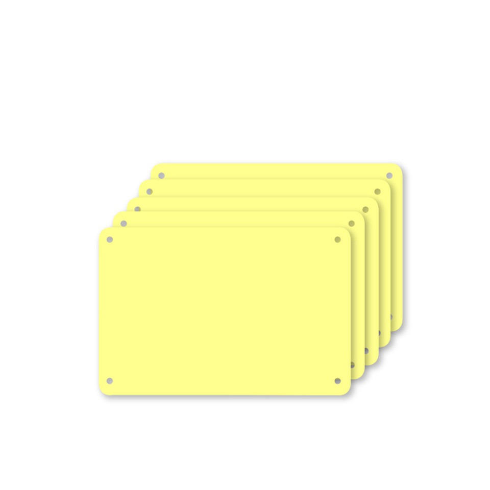 Profboard Snijplaat Geel 40x60x0,1cm 5 Stuks