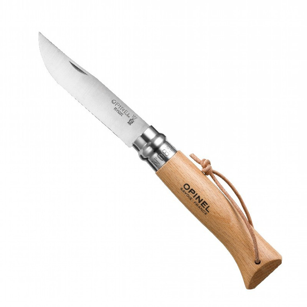 Opinel Zakmes N°08 RVS Virobloc met koord