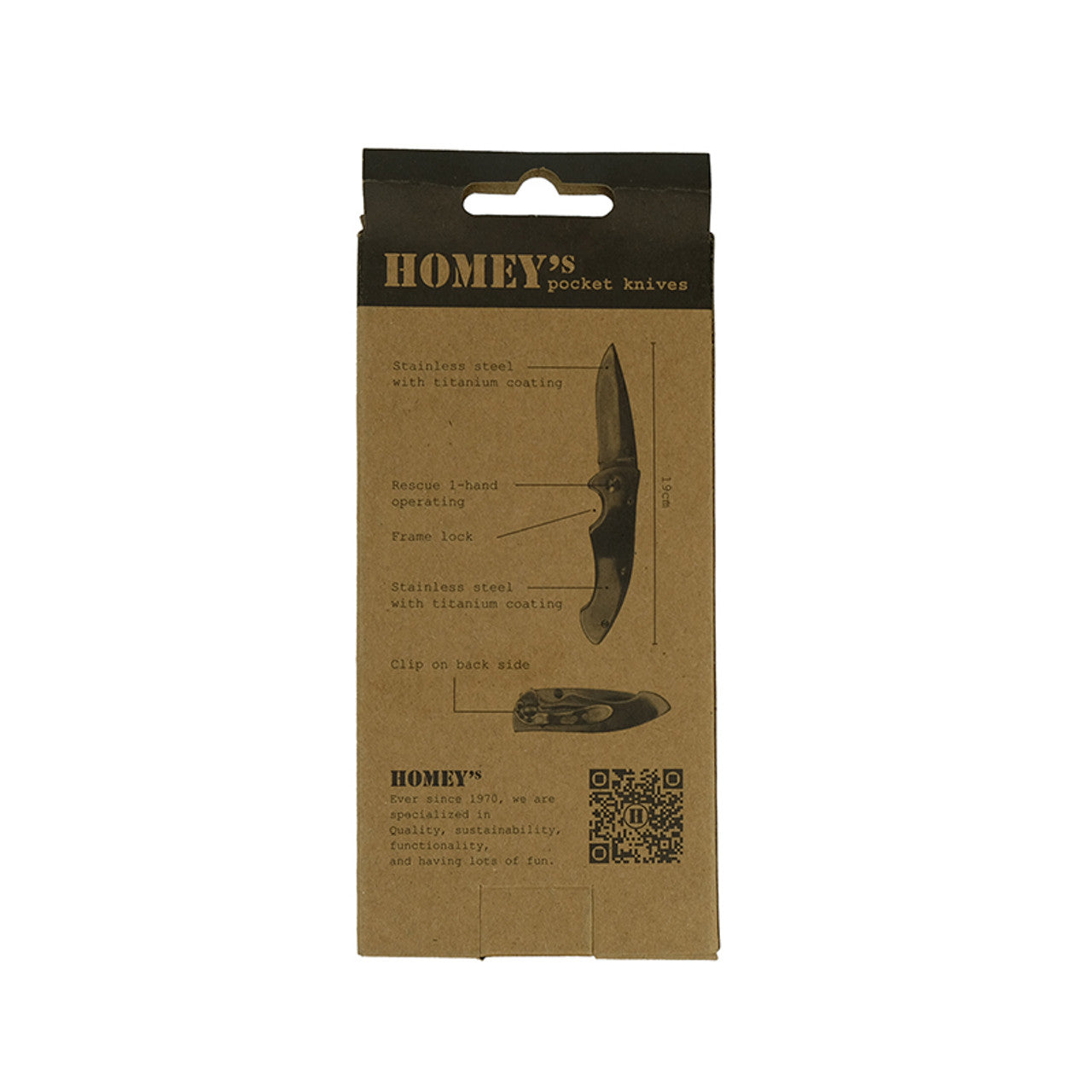Homey's Zakmes Profjob K2 RVS Lock pakkahout