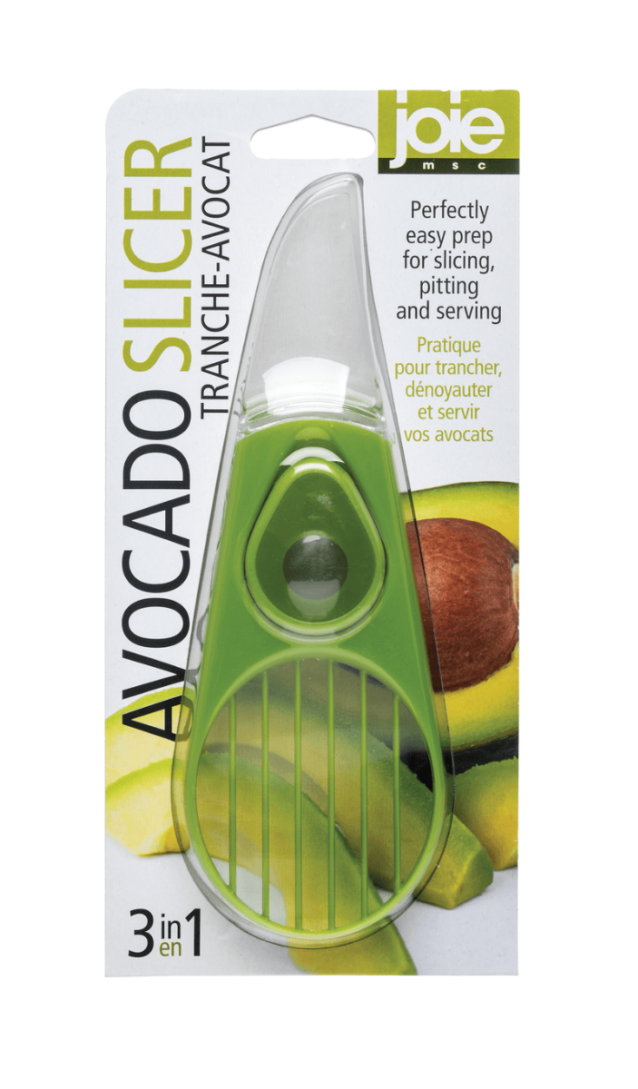 groene avocadosnijder joie in verpakking