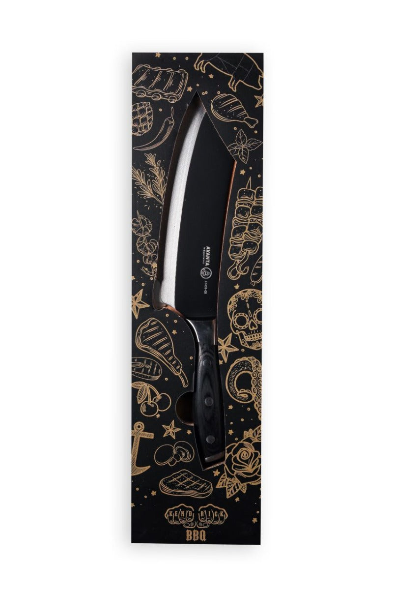 messermeister bennie kendrick bbq mes avanta 20 cm zwart in doos