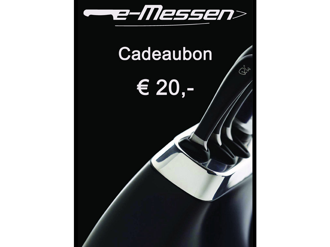 Cadeaubon t.w.v. € 20 keukenmessen