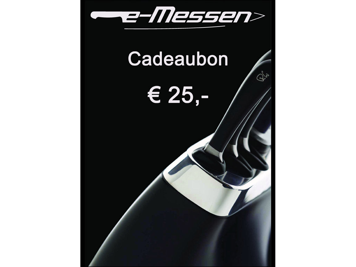 Cadeaubon t.w.v. € 25 keukenmessen