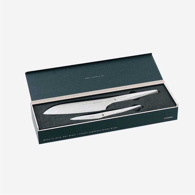 Chroma Type 301 Messenset P29 Santoku & Officemes
