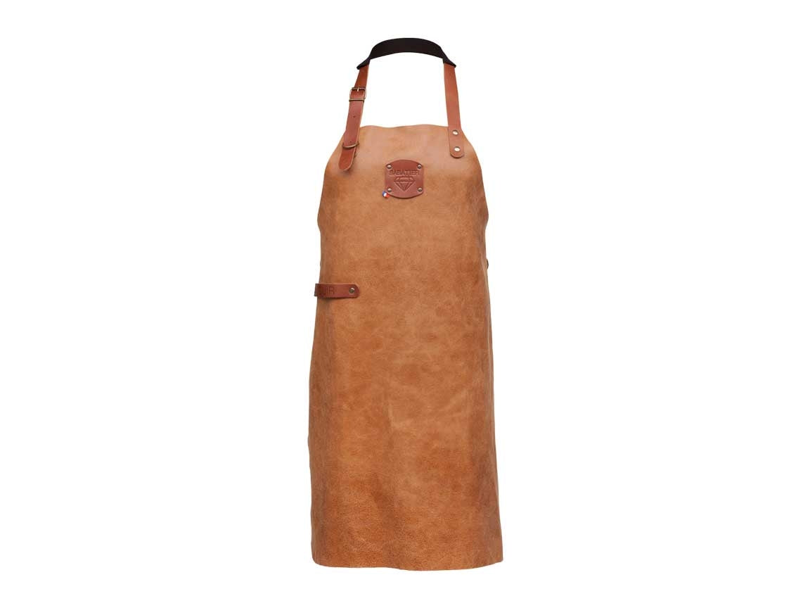 Diamant Sabatier Leren Schort Cognac