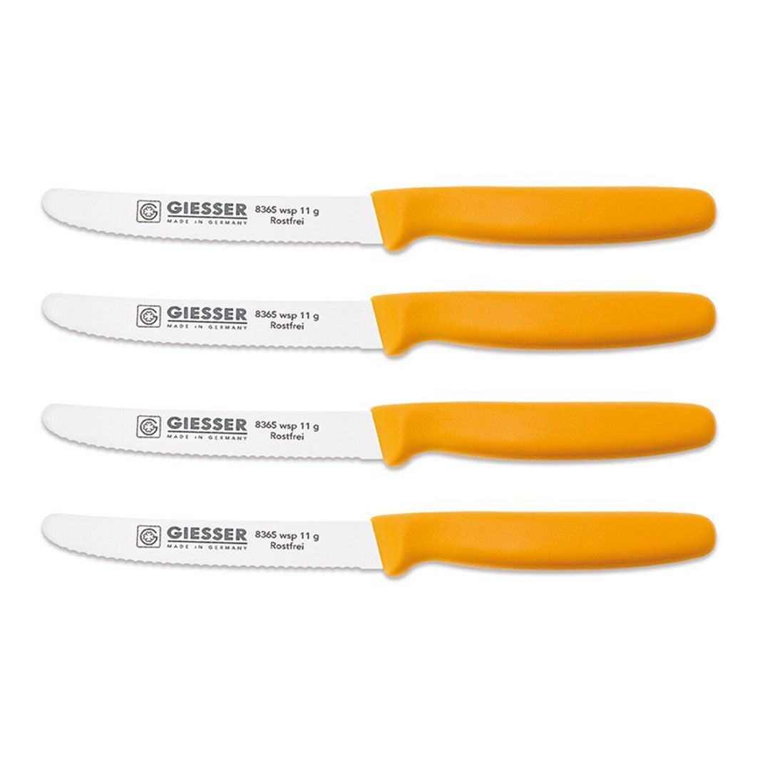 giesser steakmes geel set van 4