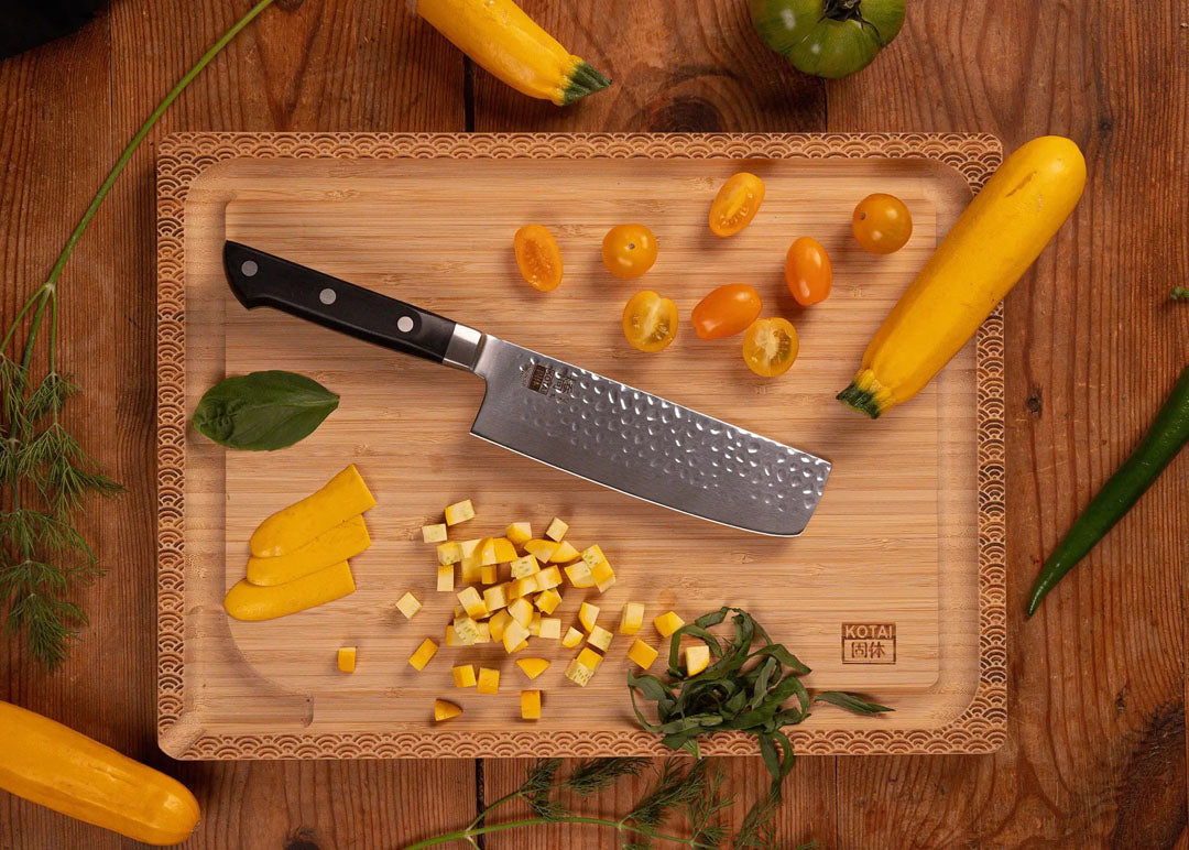 5 cm lemmet naast geschenkverpakking