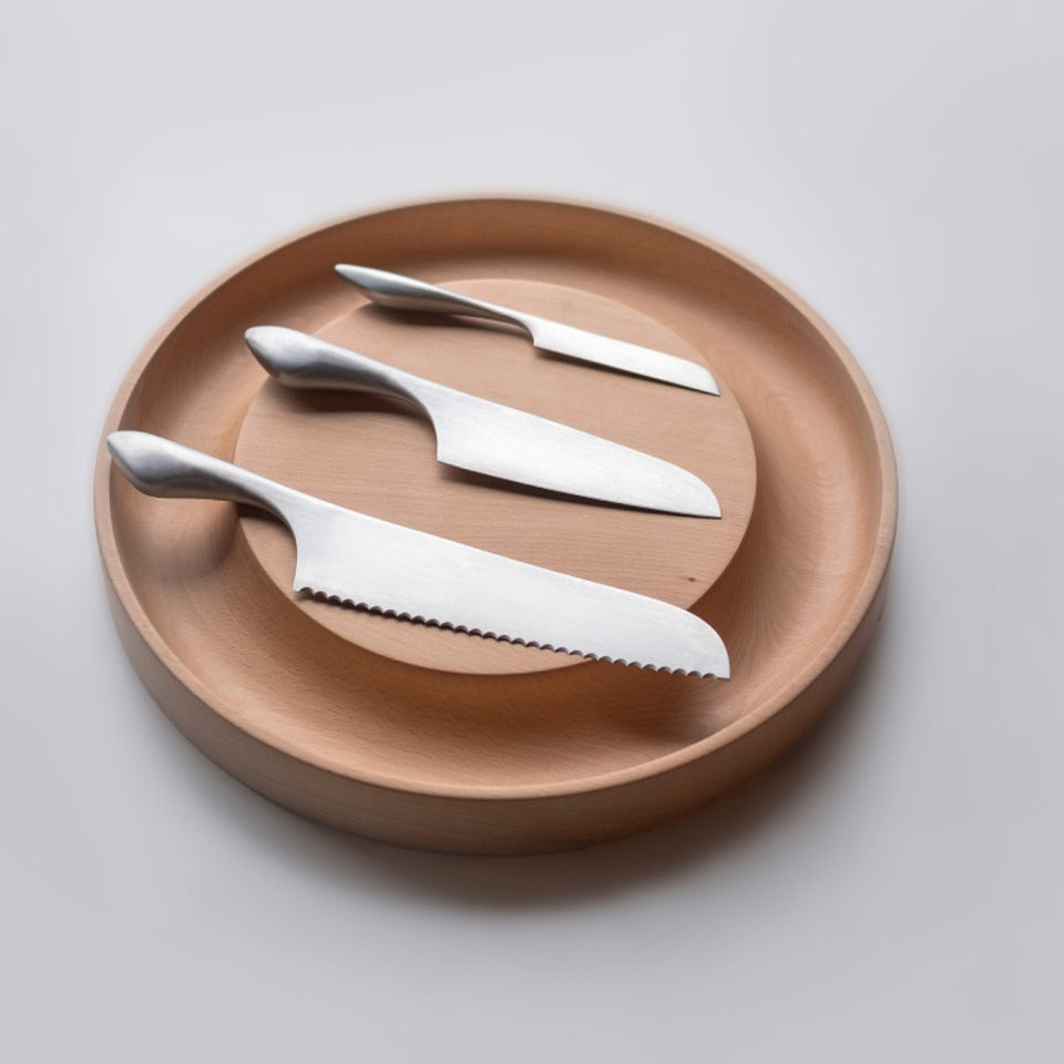 homeys sensory cooking messen op snijplank