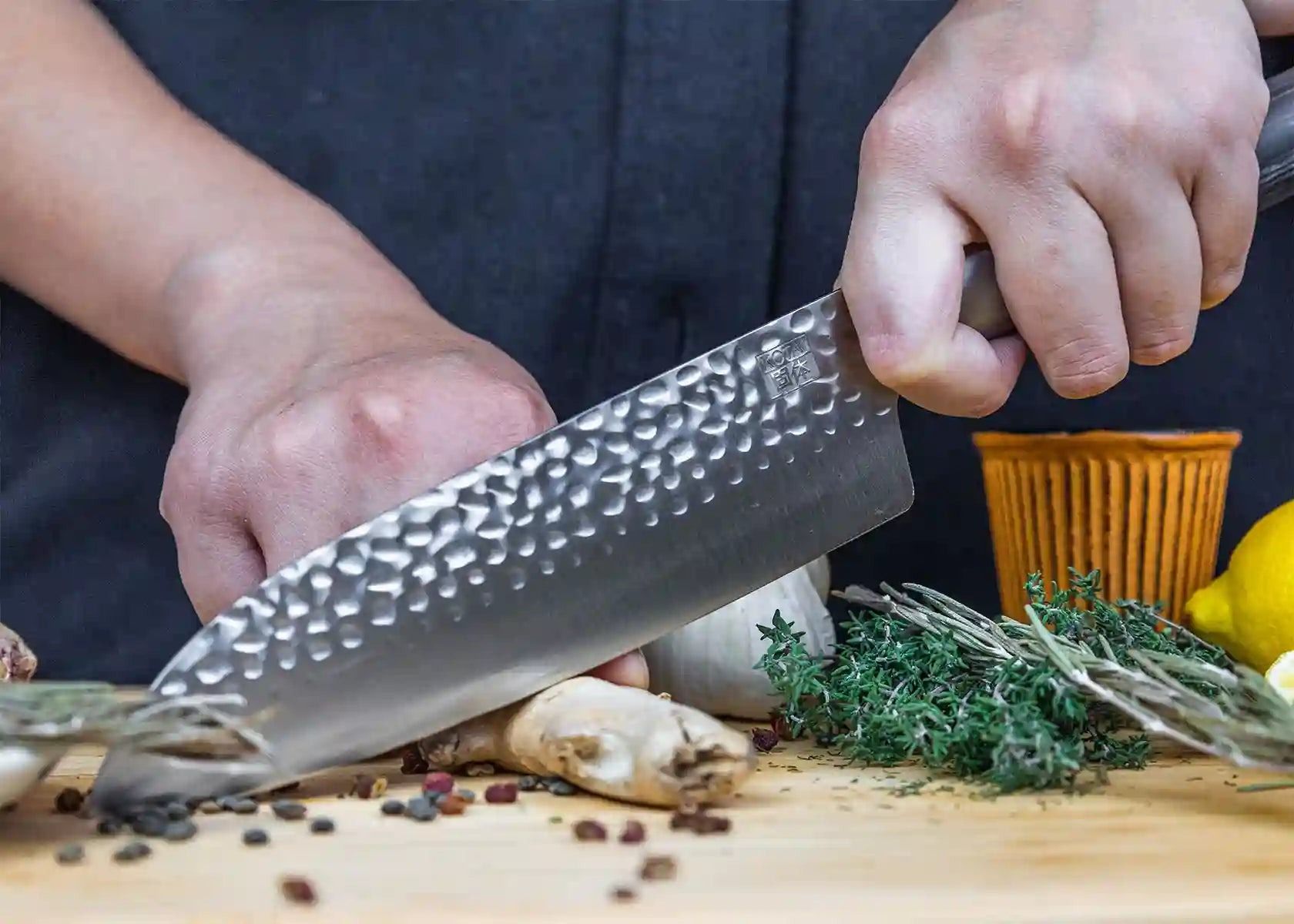  santoku en aanzetstaal