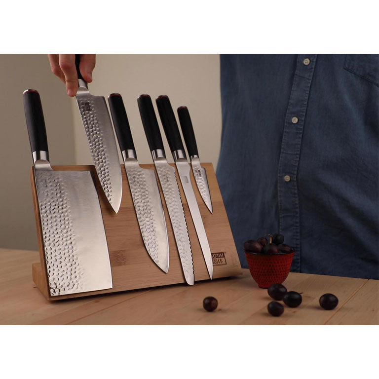 KOTAI Magnetische Bamboe Messenhouder