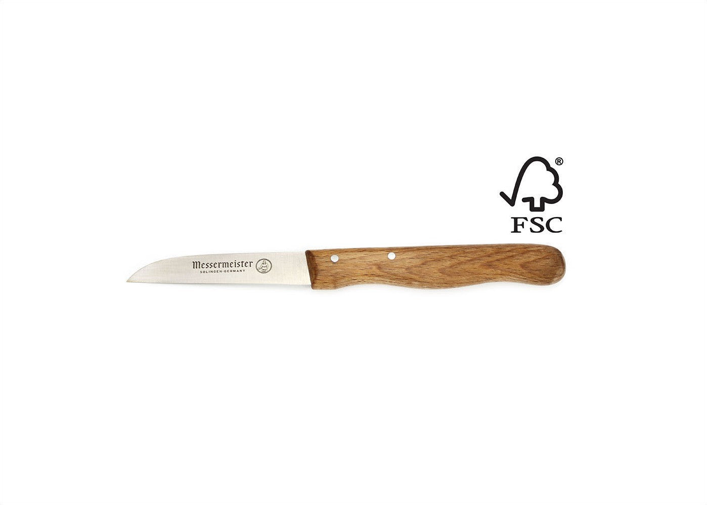 Messermeister Future Schilmesje RVS recht 8 cm duurzaam FSC beukenhouten heft