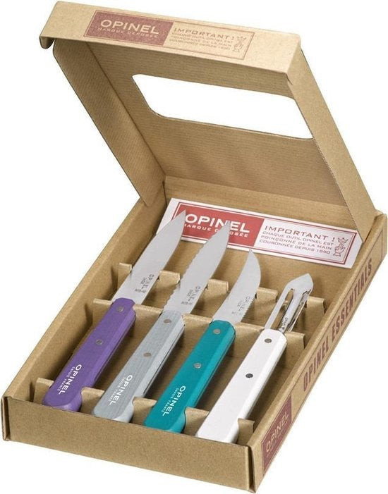 Opinel Classic Les essentiels keukenset 4 delig Beukenhout Art Deco