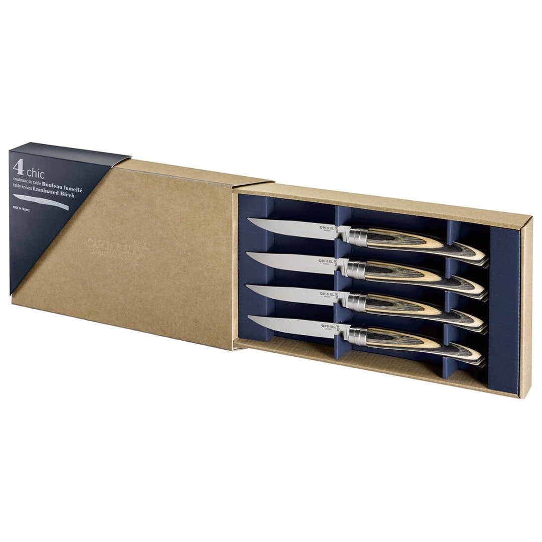 Opinel Table Chic Steakmessenset 4 delig