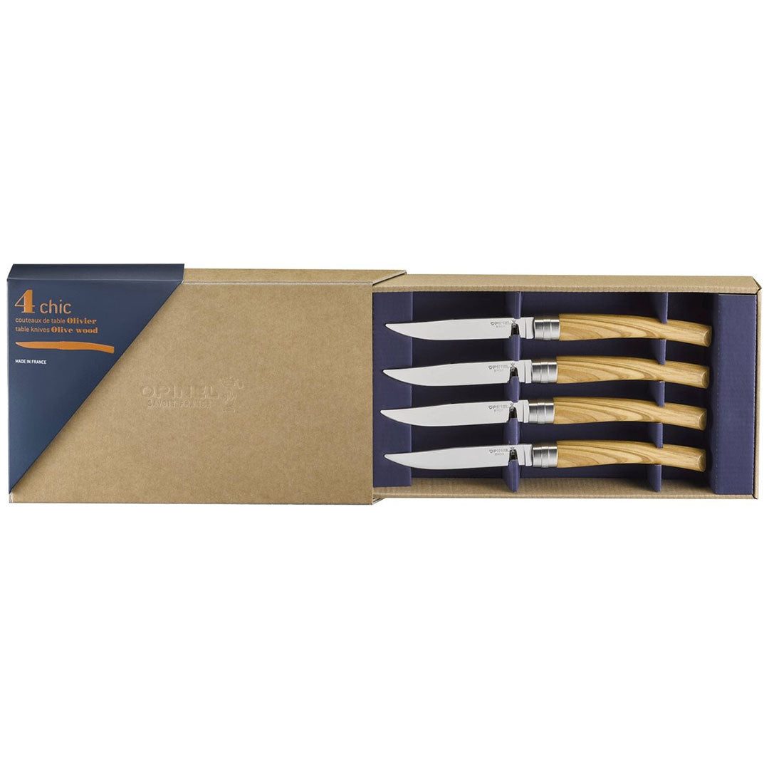 Opinel Table Chic Steakmessenset 4 delig