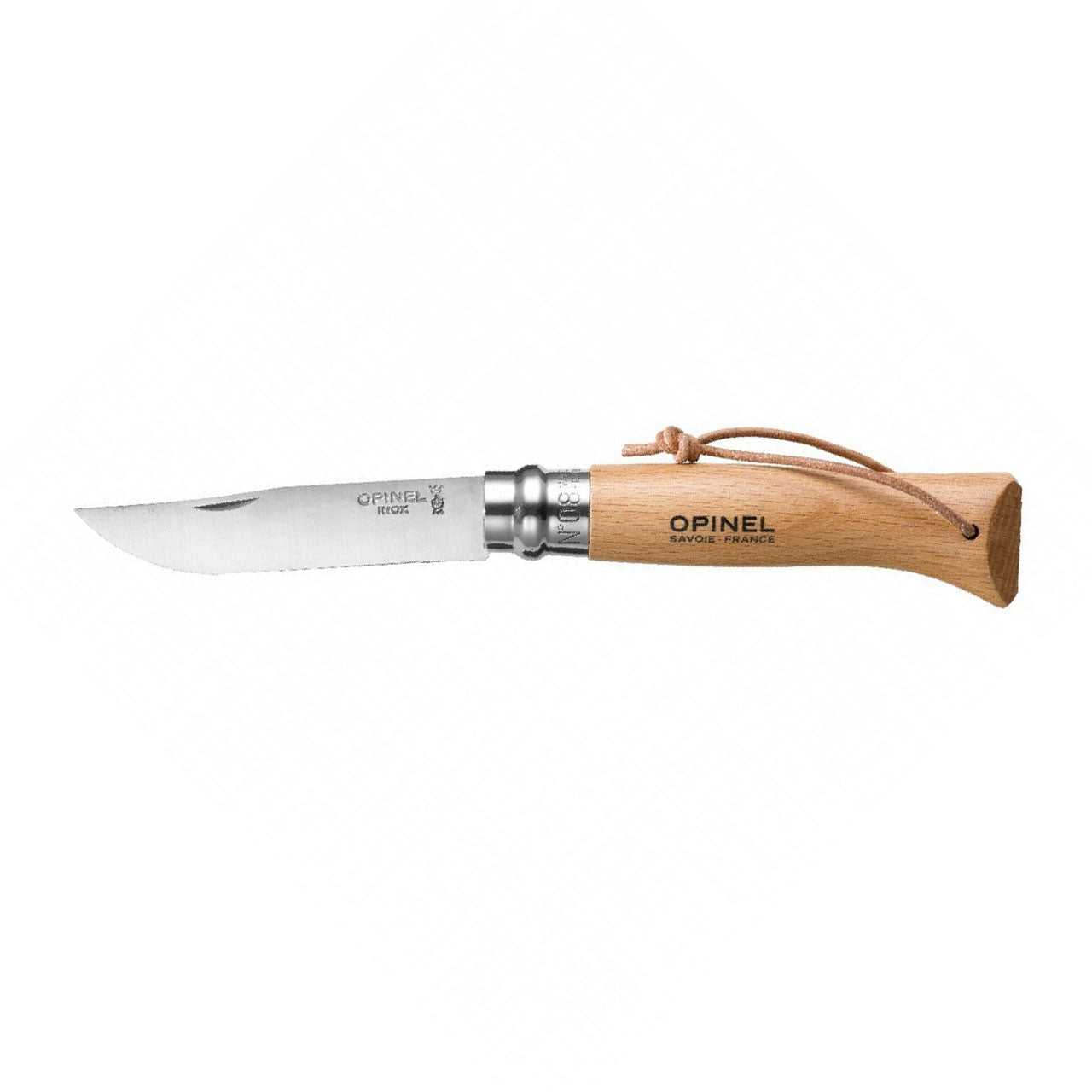opinel zakmes 08 rvs virobloc met koord