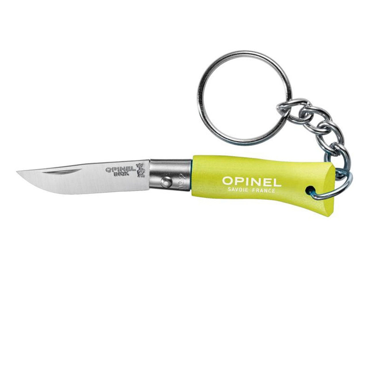 Opinel Zakmes N°02 RVS met sleutelhanger