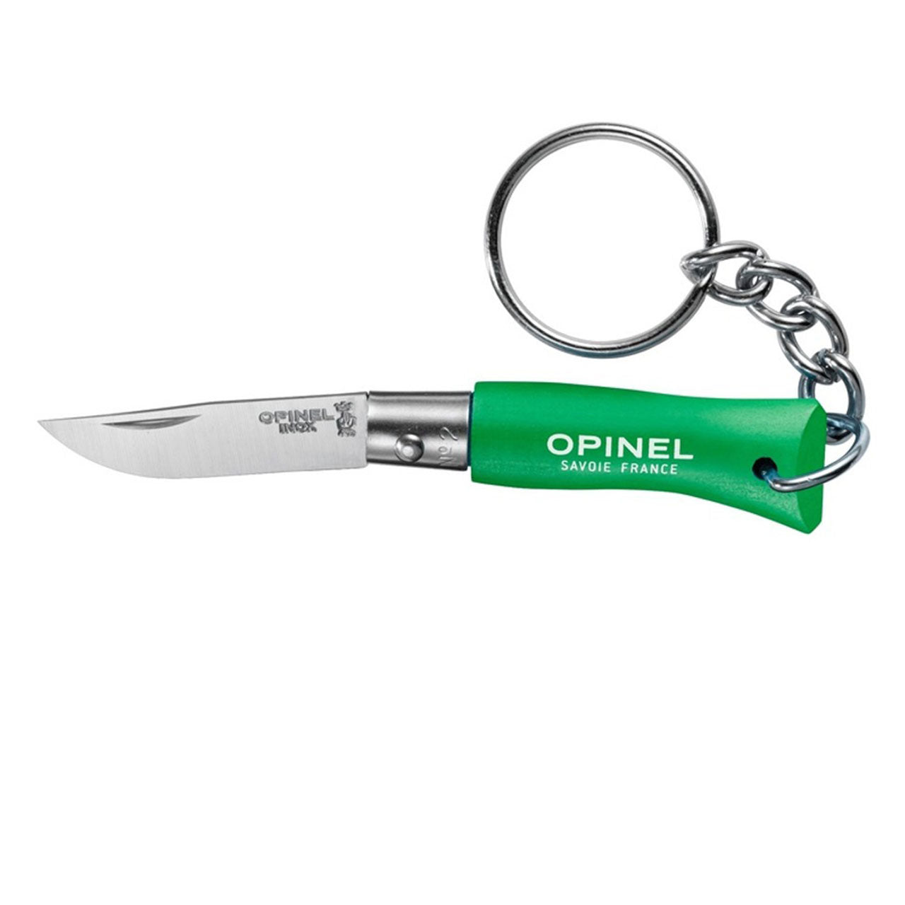 Opinel Zakmes N°02 RVS met sleutelhanger