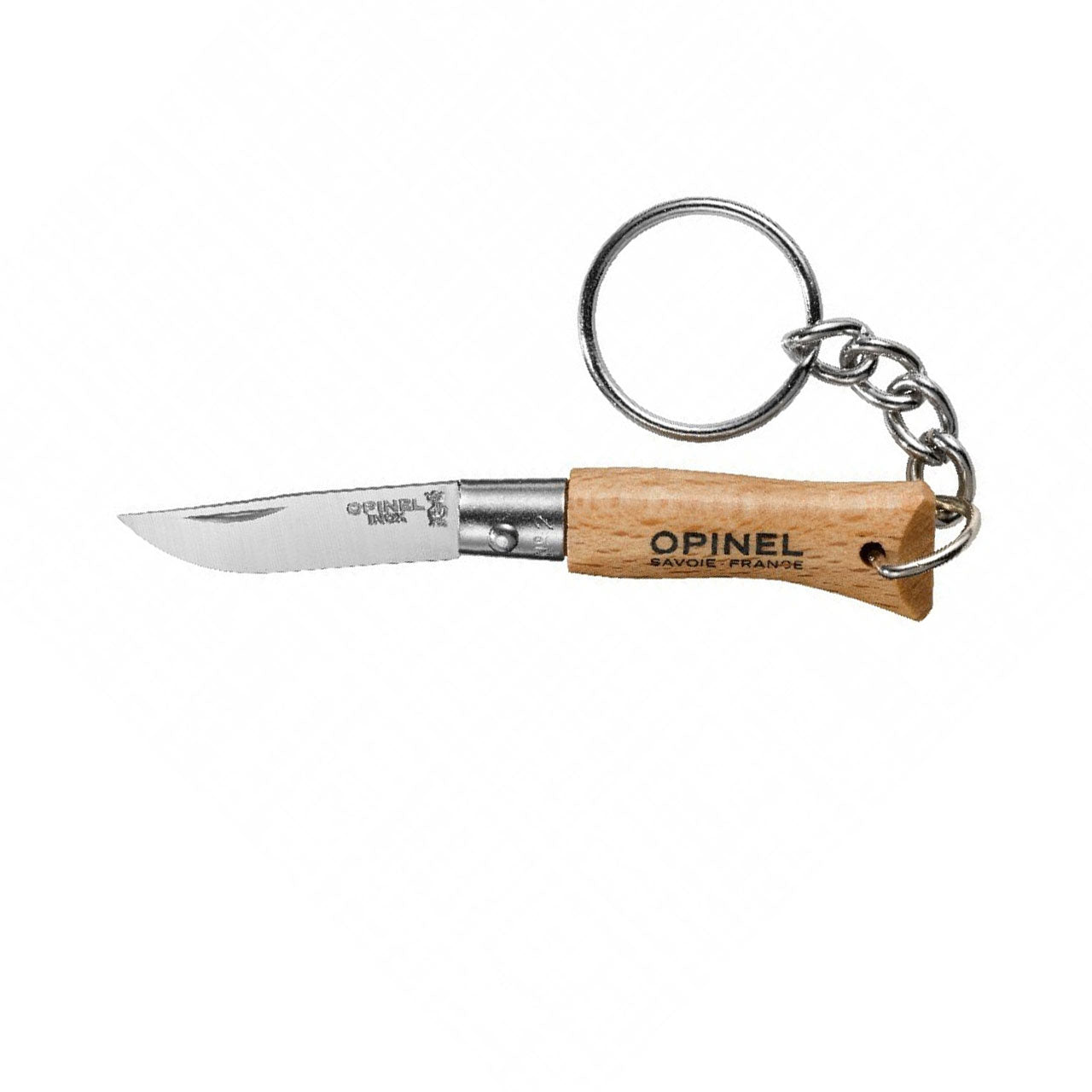 Opinel Zakmes N°02 RVS met sleutelhanger