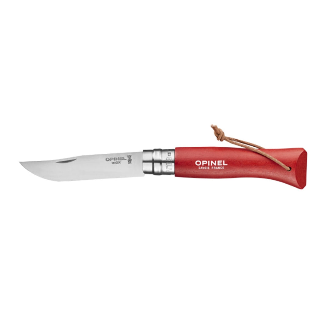 Opinel Zakmes N°08 Tradition Colorama Rood