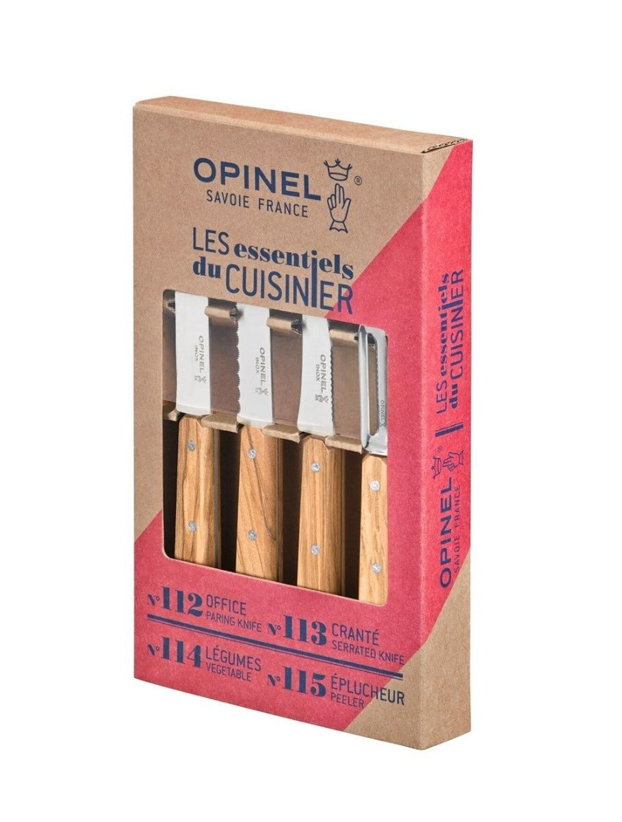 Opinel Classic Les essentiels keukenset 4 delig Olive