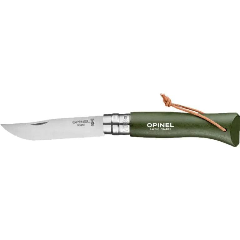 Opinel Zakmes N°08 Tradition Colorama RVS/Beukenhout met koord