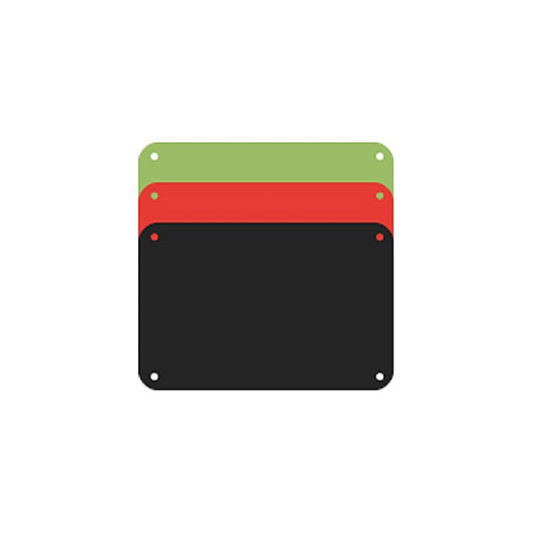 Profboard Snijplaat Rood, Groen en Zwart 32,5x53x0,1cm