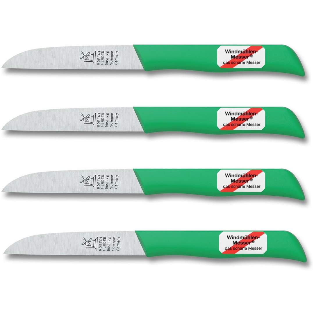 Robert Herder Molenmes RVS 8,5 cm Groen 4 stuks