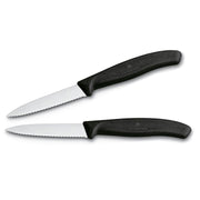 Victorinox gekarteld schilmes 8 cm RVS 2 stuks
