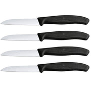 victorinox schilmessen zwart recht glad 8 cm rvs